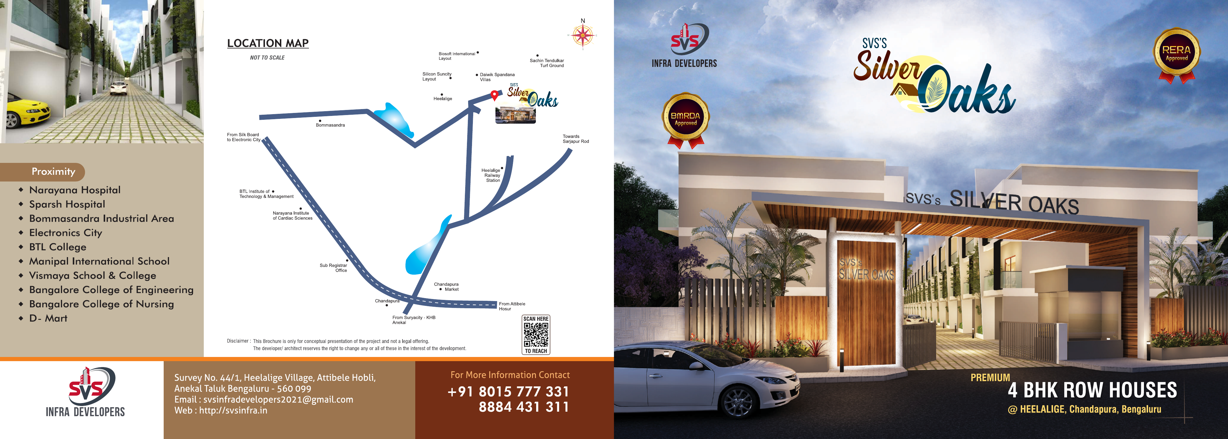 Silver Oaks location and cover highlights from brochure
